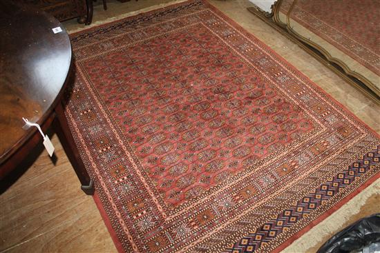 Red Persian ground rug